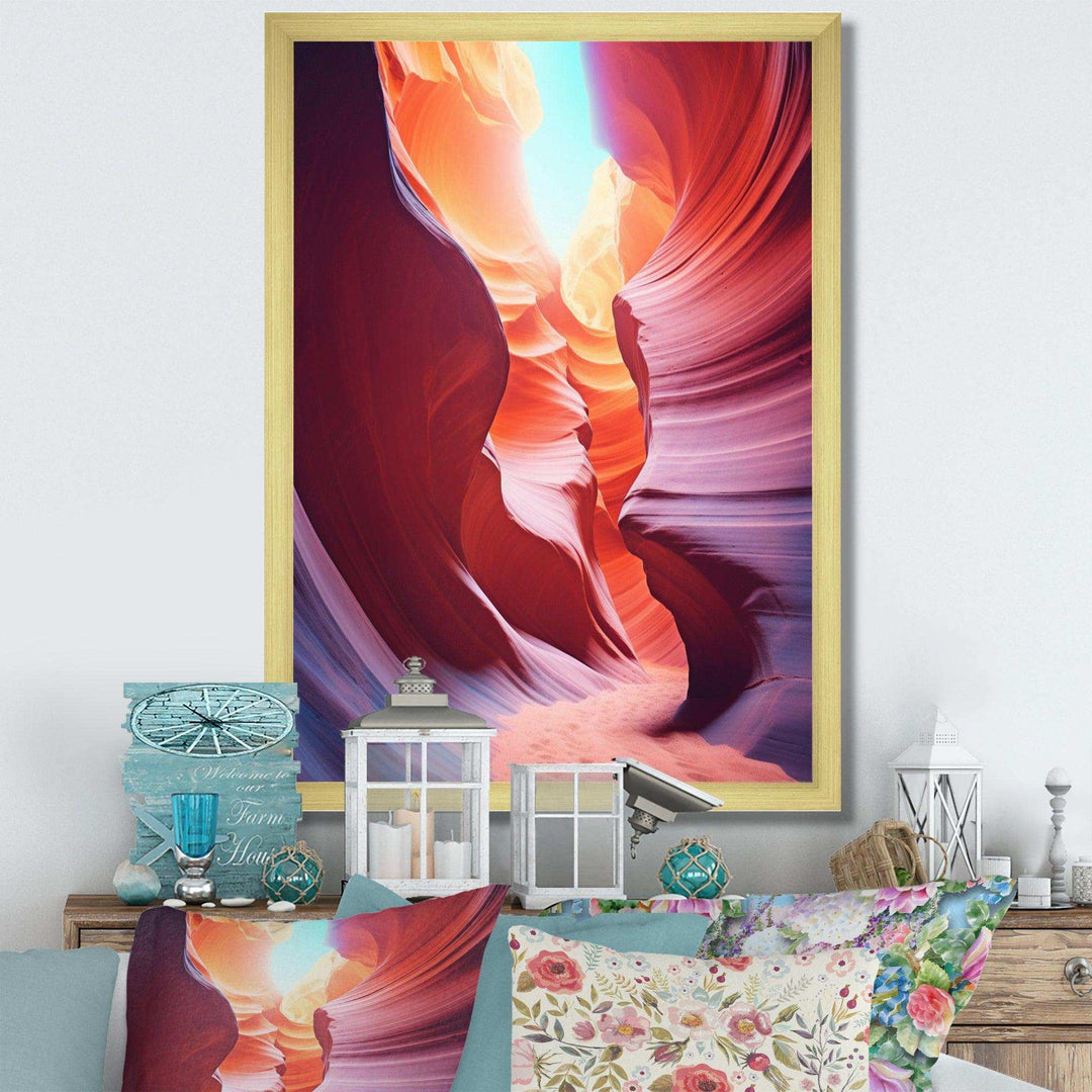 Magical Lower Canyon V - Landscapes Canvas Wall Art