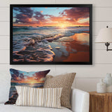 Sunset Horizon III - Coastal Canvas Wall Art