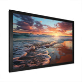 Sunset Horizon III - Coastal Canvas Wall Art