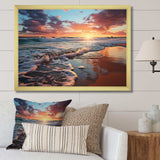 Sunset Horizon III - Coastal Canvas Wall Art