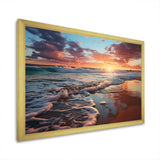 Sunset Horizon III - Coastal Canvas Wall Art