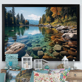 Lakeside Retreat I - Cottage Canvas Wall Art