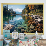 Lakeside Retreat I - Cottage Canvas Wall Art