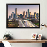 Houston Texas Skyline - Landscapes Canvas Wall Art