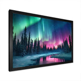 Northern Lights In Alaska II - Landscapes Canvas Wall Art