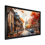 Old Street Boston Views - Cityscapes Canvas Wall Art