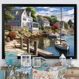 Connecticut'S Port Charm - Landscapes Canvas Wall Art