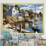 Connecticut'S Port Charm - Landscapes Canvas Wall Art