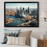 Detroit Motor City II - Cityscapes Canvas Wall Art