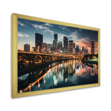 Houston City Horizons II - Cityscapes Canvas Wall Art