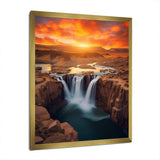 Sunset On Shoshone Falls Idaho - Landscapes Canvas Wall Art