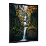 Oregon Multnomah Falls Scenery - Landscapes Canvas Wall Art