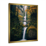 Oregon Multnomah Falls Scenery - Landscapes Canvas Wall Art