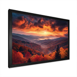 Tennessee Great Smoky Mountains Sunset I - Landscapes Canvas Wall Art