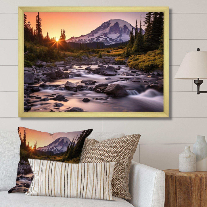 Washington Mount Rainier National Park II - Cityscapes Canvas Wall Art