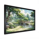 Japan Landscape Of The Rising Sun I - Landscapes Canvas Wall Art