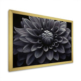 Black White Dahlia Garden Palette I - Floral Canvas Wall Art