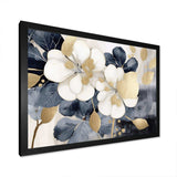 White Gold Hydrangea Blooms Heaven II - Floral Canvas Wall Art