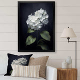 Black White Blooms Of Hydrangea - Floral Canvas Wall Art