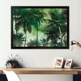 Monochrome Palm Tree Paradise I - Floral Canvas Wall Art