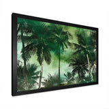 Monochrome Palm Tree Paradise I - Floral Canvas Wall Art