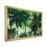 Monochrome Palm Tree Paradise I - Floral Canvas Wall Art