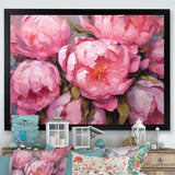 Pink Peony Perfection I - Floral Canvas Wall Art