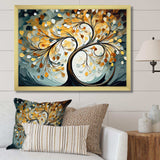 Yellow Grey Majestic Canopy Tree - Landscapes Canvas Wall Art