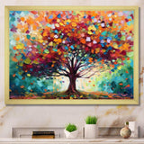 Coral Oak Tree At The Farm I - Landscapes Canvas Wall Art