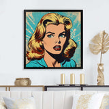 1950S Pop Art Woman Portrait II - People Canvas Wall Art