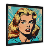 1950S Pop Art Woman Portrait II - People Canvas Wall Art