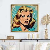 1950S Pop Art Woman Portrait II - People Canvas Wall Art