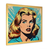 1950S Pop Art Woman Portrait II - People Canvas Wall Art