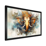 Vibrant Hinduisim Elephant I - Spiritual Canvas Wall Art