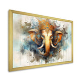 Vibrant Hinduisim Elephant I - Spiritual Canvas Wall Art