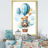 Nursery Bear Cub Children Dreams II - Animals Canvas Wall Art