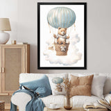 Nursery Bear Cub Kids Dreams I - Animals Canvas Wall Art