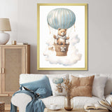 Nursery Bear Cub Kids Dreams I - Animals Canvas Wall Art