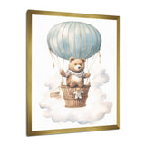 Nursery Bear Cub Kids Dreams I - Animals Canvas Wall Art