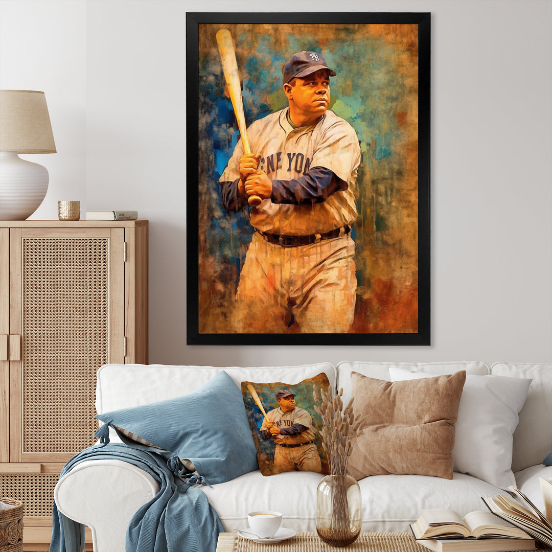 Vintage Baseball Glory - Sport Baseball Canvas Wall Art