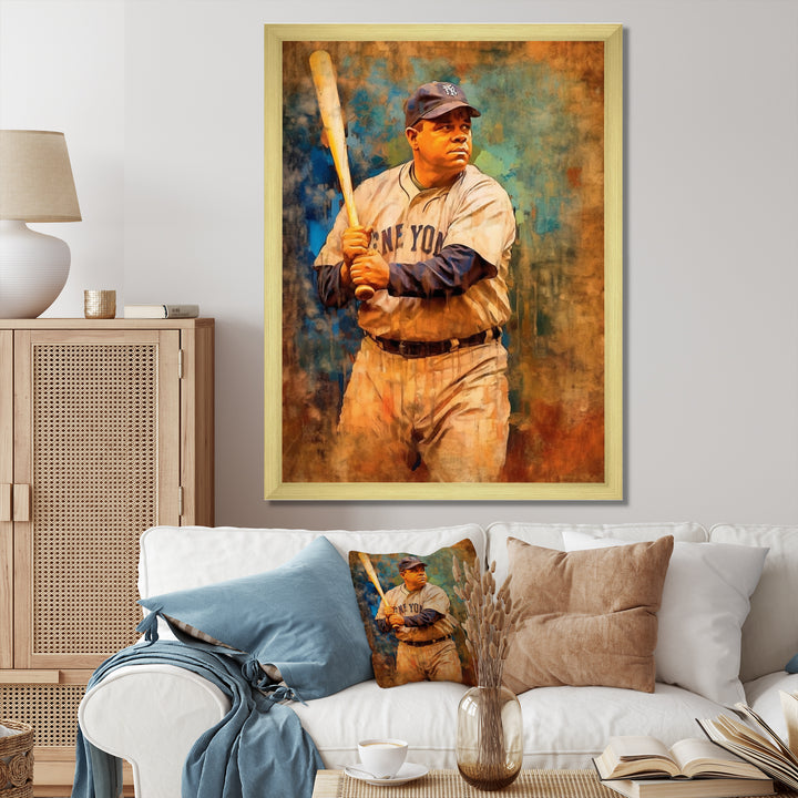 Vintage Baseball Glory - Sport Baseball Canvas Wall Art