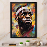 Le Bron Multicolor - Sport Basketball Canvas Wall Art