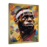 Le Bron Multicolor - Sport Basketball Canvas Wall Art