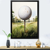 Minimalism Golf Ball I - Sports Canvas Wall Art