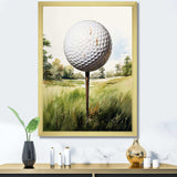 Minimalism Golf Ball I - Sports Canvas Wall Art