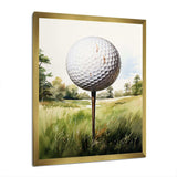 Minimalism Golf Ball I - Sports Canvas Wall Art