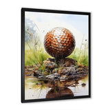 Minimalism Golf Ball II - Sports Canvas Wall Art