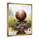 Minimalism Golf Ball II - Sports Canvas Wall Art