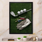 Golf Set Swing Excellence III - Sports Canvas Wall Art