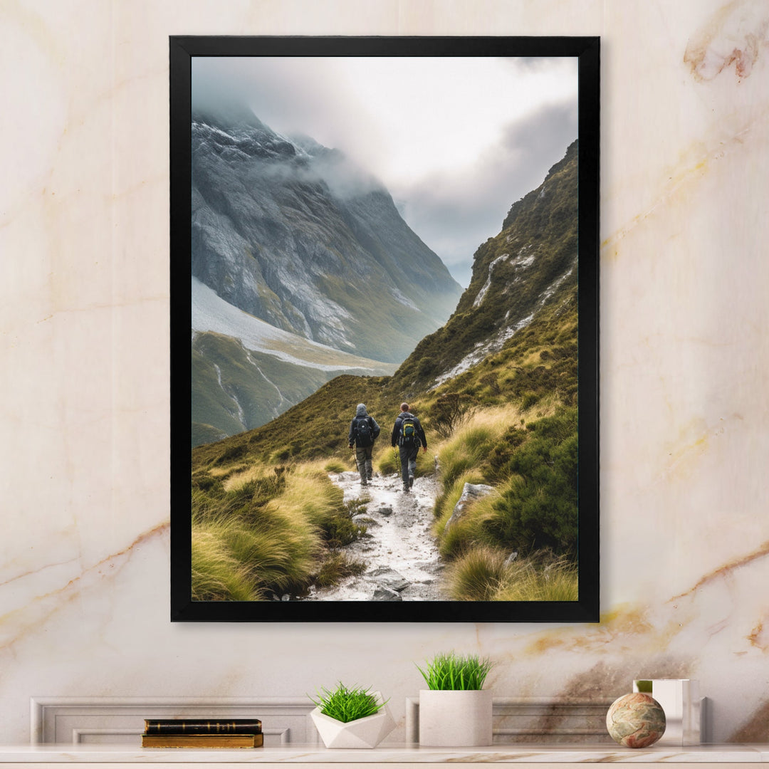 Mountain Hiking Photo I - Hiking Canvas Wall Art